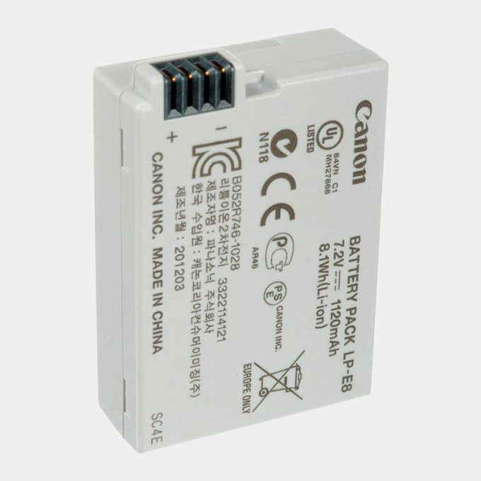 Canon LP-E8 Batería original recargable (7.2V, 1120mAh)