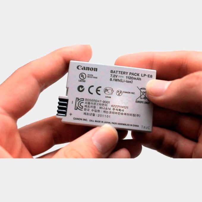 Canon LP-E8 Batería original recargable (7.2V, 1120mAh)