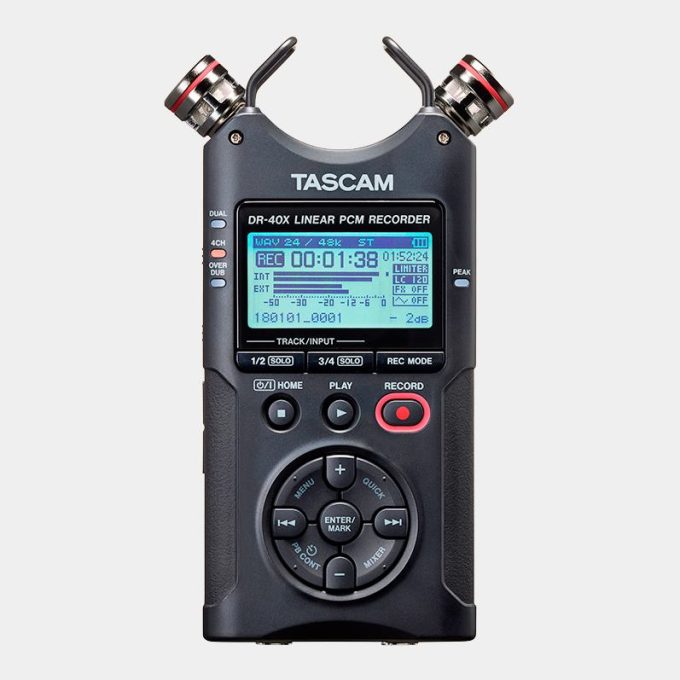 Grabador Portátil Tascam DR-40X Interface USB con entradas XLR