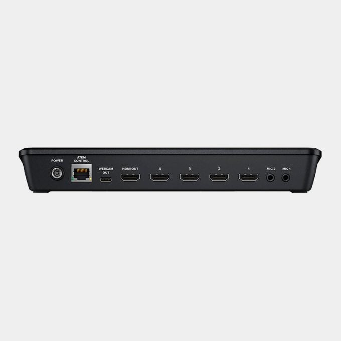 Switcher Blackmagic 4 entradas HDMI para transmitir en vivo en redes sociales