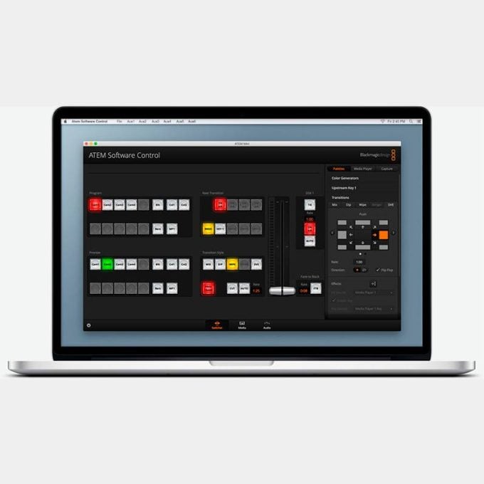 Switcher Blackmagic 4 entradas HDMI para transmitir en vivo en redes sociales