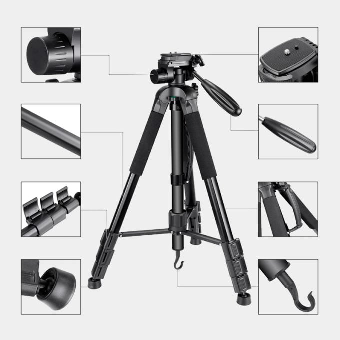 Trípode y Monopie 2 en 1 Neewer de aluminio portatil