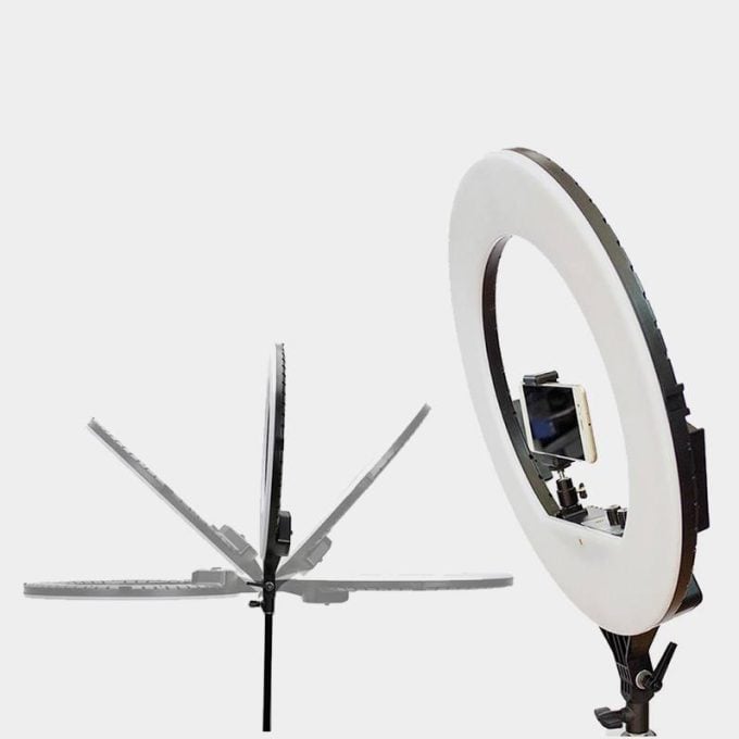 Aro de Luz Led 46cm con stand y base para Teléfono Vidpro RL-18 Bi-Color - Imagen 7