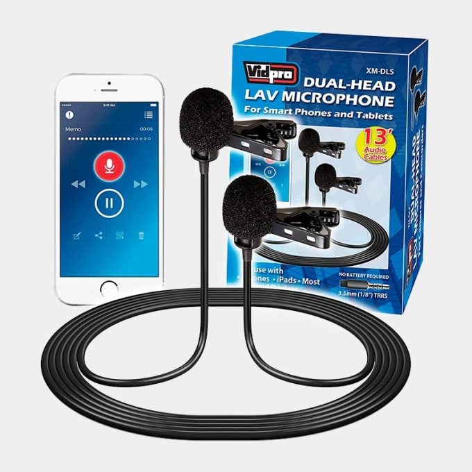 Micrófono dual para teléfonos