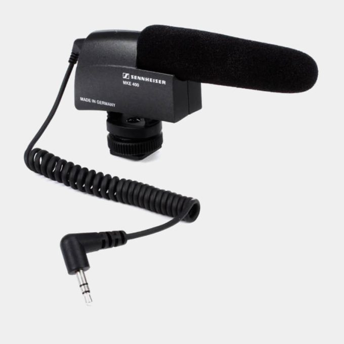 Sennheiser MKE 400 Micrófono direccional para cámaras profesionales