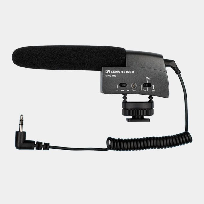Sennheiser MKE 400 Micrófono direccional para cámaras profesionales