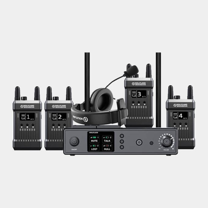 Sistema de intercomunicación Hollyland Full-Duplex para 4 personas