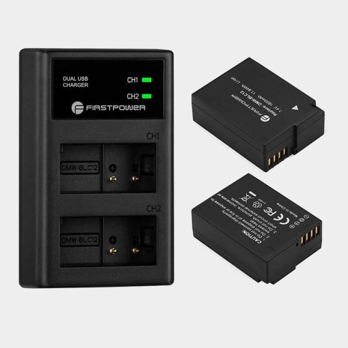 Cargador y Baterías Panasonic DMW-BLC12 para Cámaras Panasonic Lumix DMC-G7