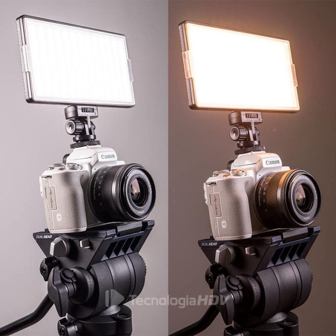 Luz LED-420 Vidpro para tus video temperatura de color variable