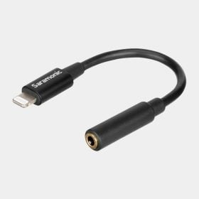 Adaptador Lightning Para micrófono Saramonic 3.5mm TRRS a Lightning