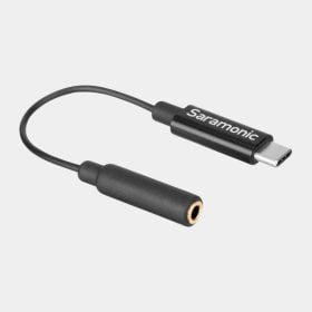 Adaptador 3.5mm a USB-C Cable Saramonic TRS hembra a USB tipo-C