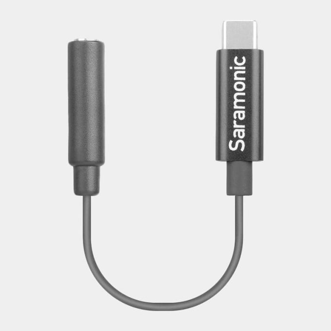 Adaptador para microfono TRRS 3.5 mm a USB Type-C Saramonic