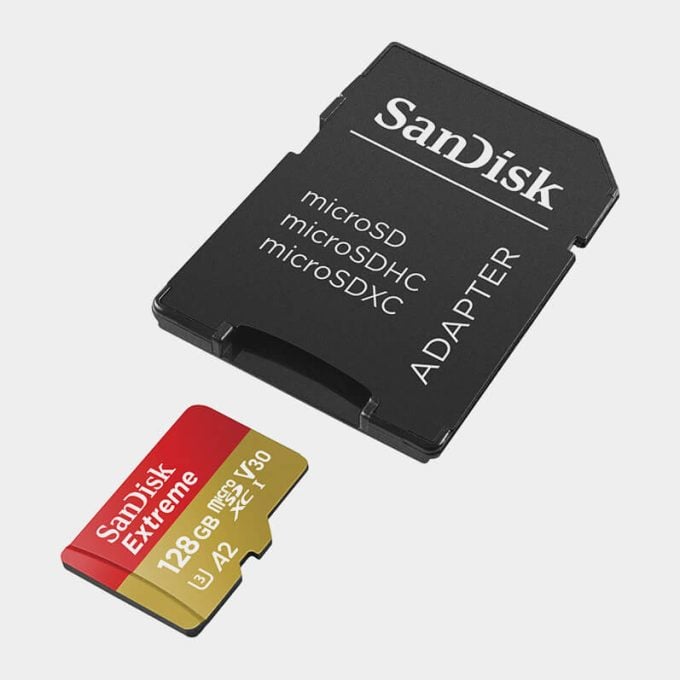 Tarjeta MicroSDXC SanDisk 128GB Extreme UHS-I A2 /190 MB/s