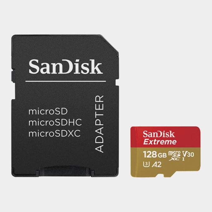 Tarjeta MicroSDXC SanDisk 128GB Extreme UHS-I A2 /190 MB/s