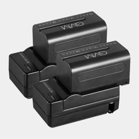 Baterías y cargadores para luces GVM NP-F750 4400mAh