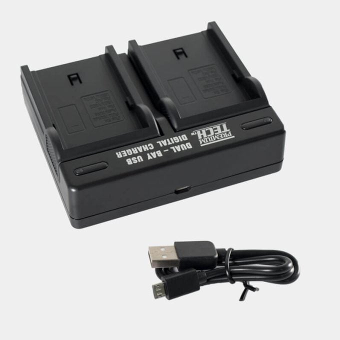 Cargador Dual para batería tipo Sony serie NP-F