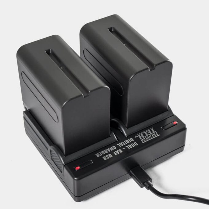 Cargador Dual para batería tipo Sony serie NP-F