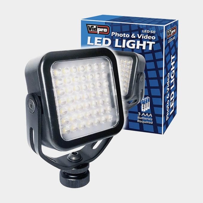 Luz LED Vidpro LED-50 para fotografía y vídeo