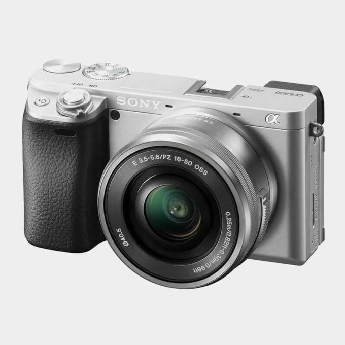 Sony Alpha a6400 Silver Cámara Sin Espejo 4K y Slow Motion