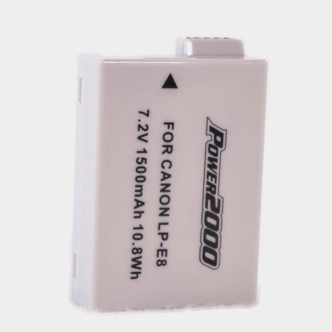 Batería Power2000 LP-E8 para Canon T5i, T4i, T3i, T2i