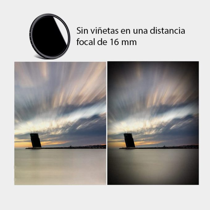 Filtro ND variable 52 mm 1-9 pasos K&F Series-B ND2-ND400