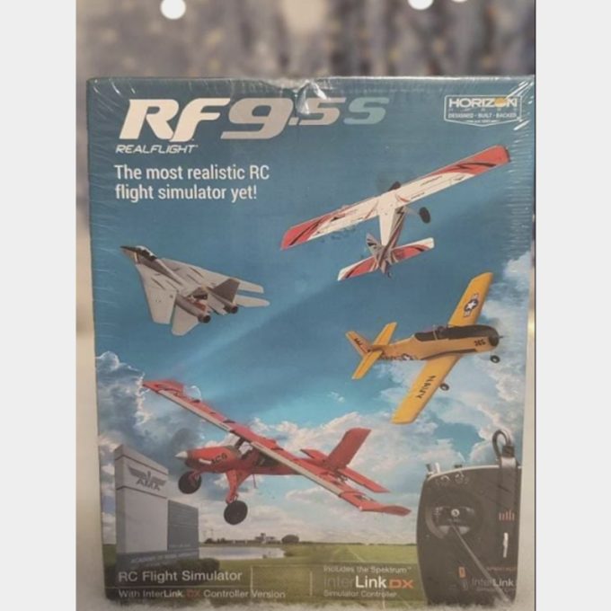 Simulador de vuelo RealFlight RC 9.5S con controlador Interlink RFL1200S Air/Heli