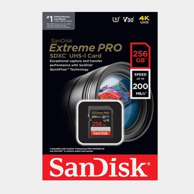 SanDisk 256GB Extreme PRO UHS-I SDXC 200 MB/s