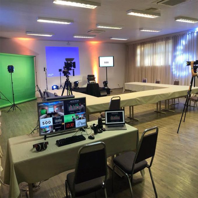 Kit de iluminación LED para estudio 3-videos GVM 800D-RGB