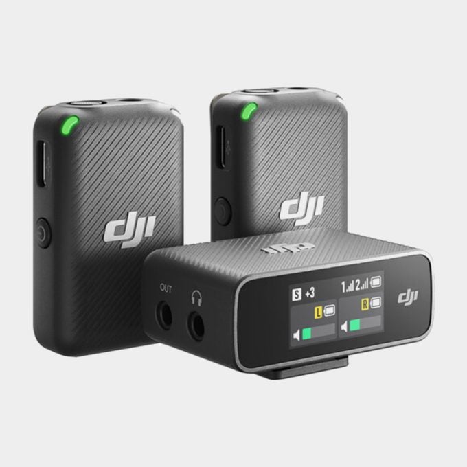 Micrófono inalámbrico dual DJI para cámaras y teléfonos