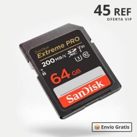 SanDisk Extreme PRO UHS-I SDXC de 64GB V30 /200 MB/s 90 MB/s