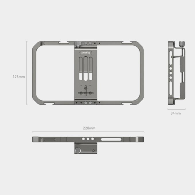 Jaula universal para teléfonos de 5.8 a 9 cm de ancho smallrig