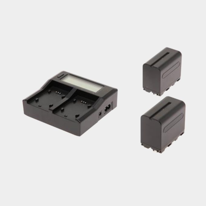 Kit dual bateria y cargado inteligente sony np f970