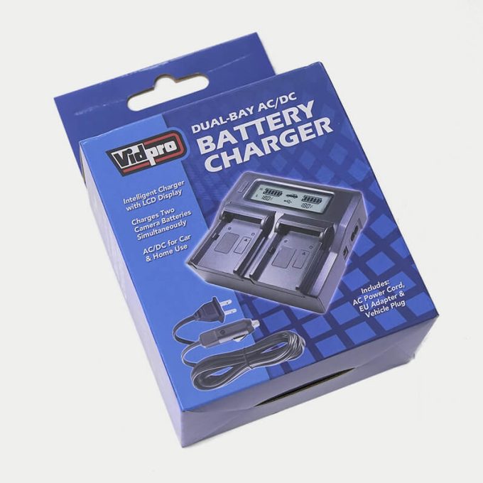 Kit dual Bateria y cargador Inteligente montura Sony NP-F970 Power2000