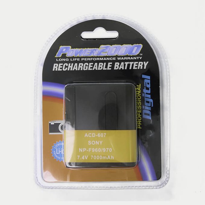 Kit dual Bateria y cargador Inteligente montura Sony NP-F970 Power2000