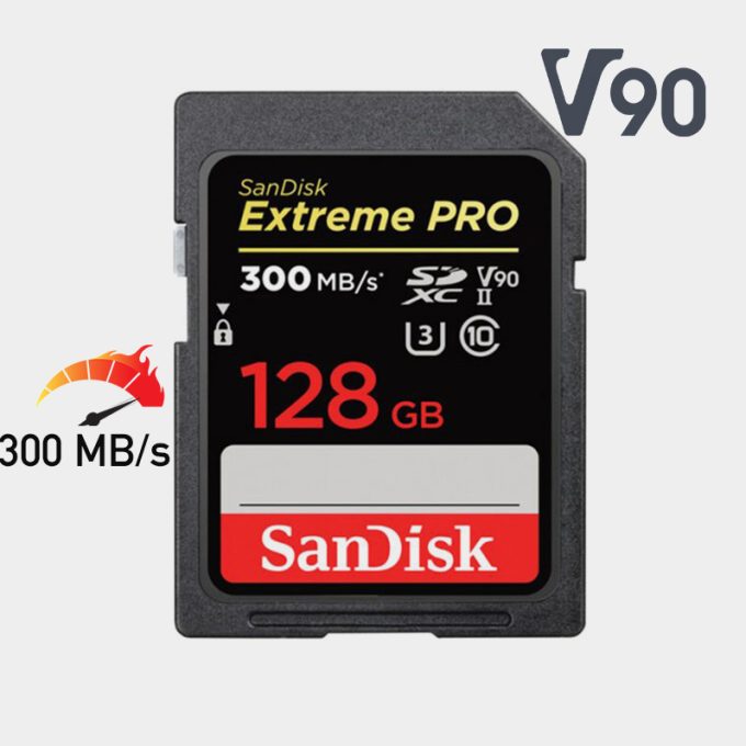 Tarjeta SanDisk Extreme PRO UHS-II SDXC de 128 GB / V90