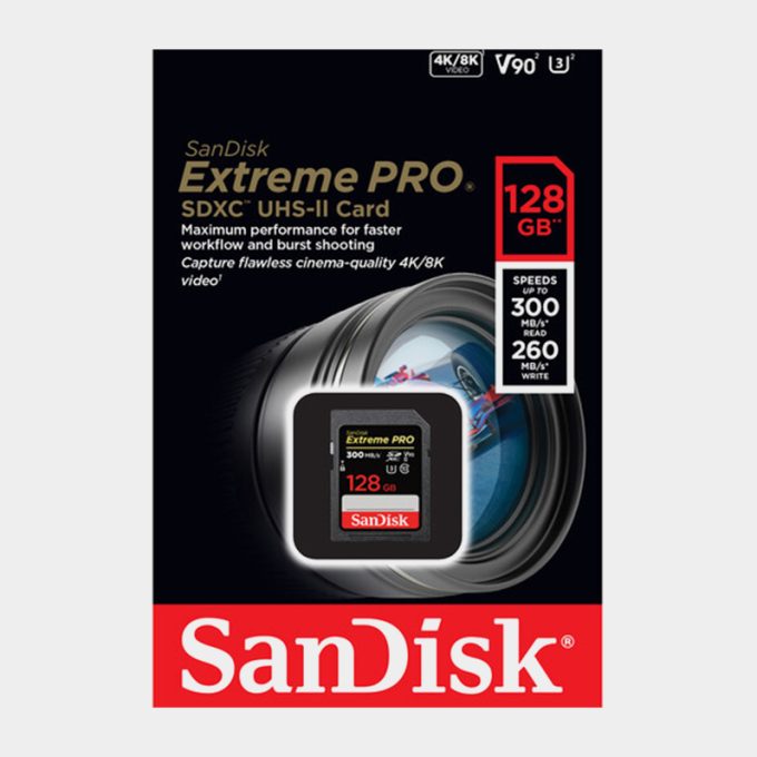 Tarjeta SanDisk Extreme PRO UHS-II SDXC de 128 GB / V90