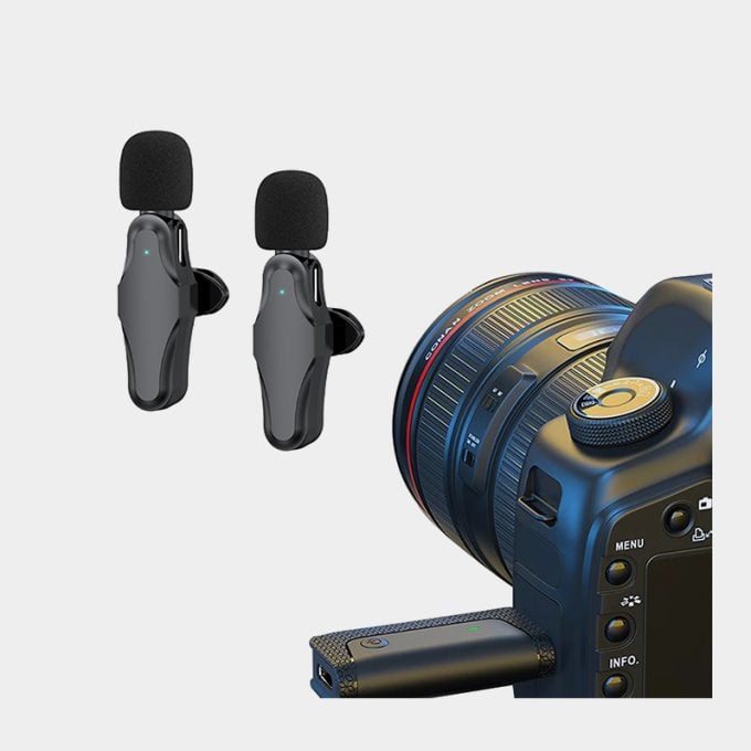 Micrófono inalámbrico dual para cámaras y teléfonos Vidpro WM-35