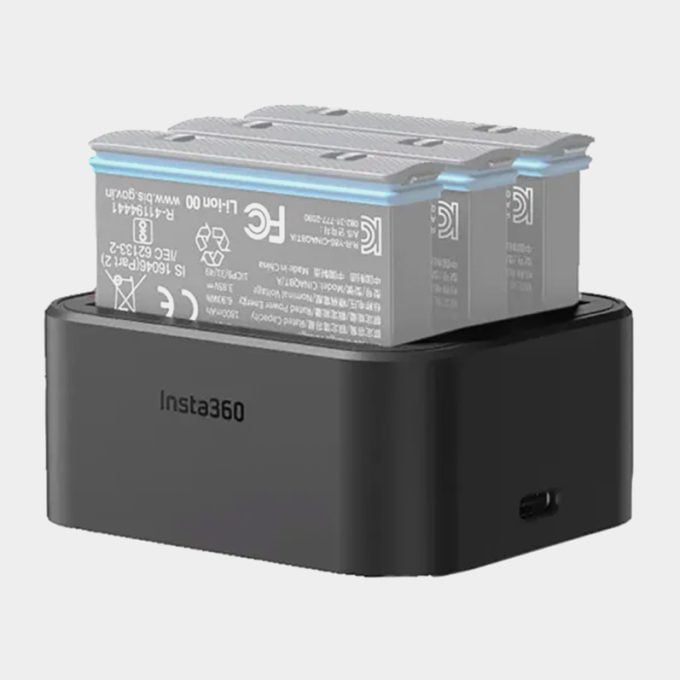Cargador de insta360 x3 de carga rápida