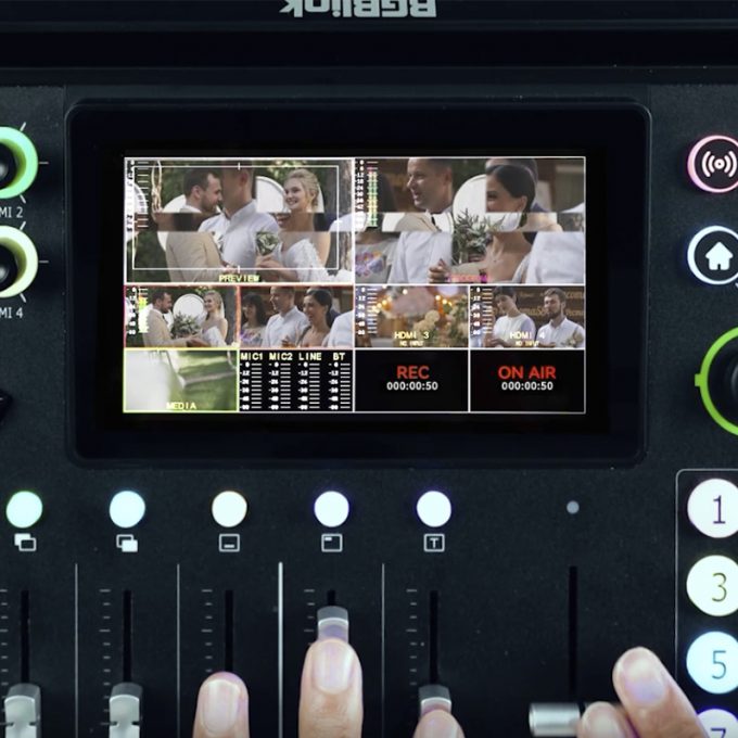 Mezclador Kit de vídeo en streaming RGBlink Dos cámaras PTZ 20x