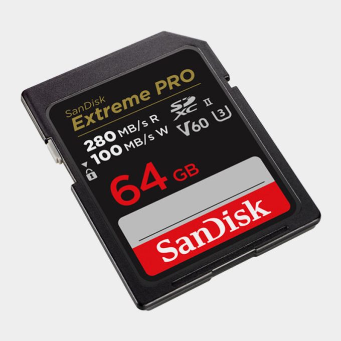SanDisk Extreme PRO V60 UHS-II SDXC de 64 GB Tarjeta de memoria