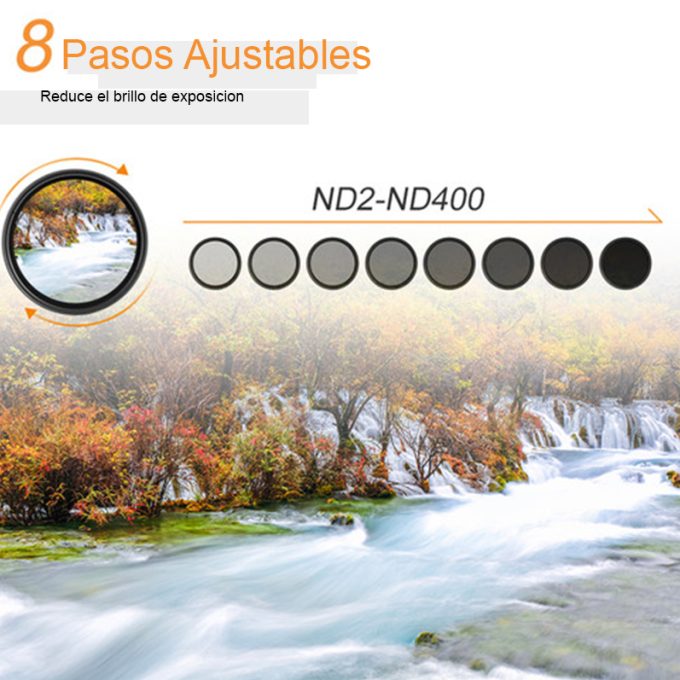 Filtro variable ND2-ND400 (82 mm) K&F Concept