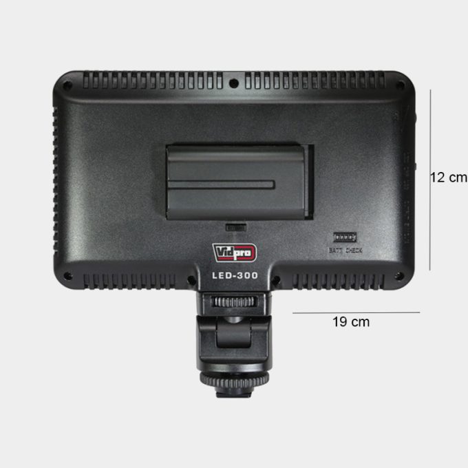 Luz LED Vidpro LED-300 28 W con Bateria y Cargador