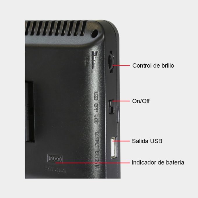 Luz LED Vidpro LED-300 28 W con Bateria y Cargador