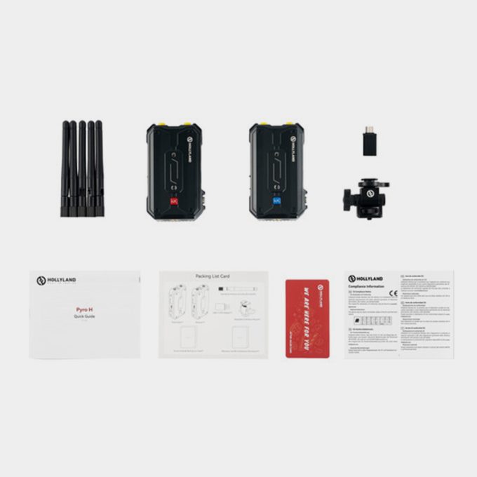 Transmisor de vídeo inalámbrico Hollyland Pyro H 4K HDMI 396 m