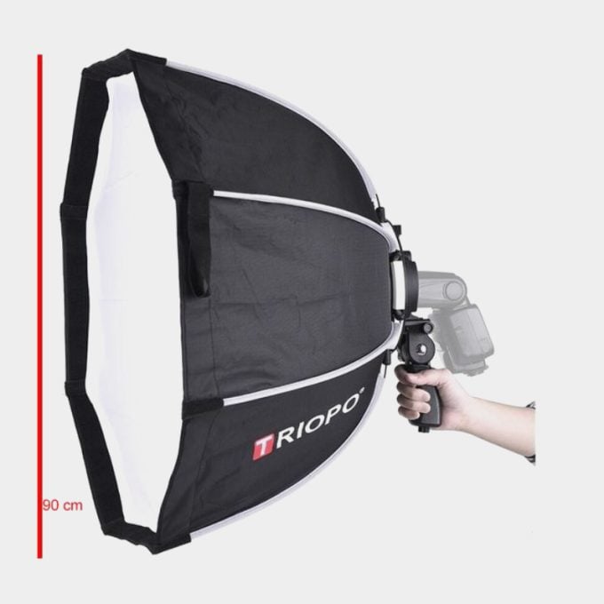 Softbox octagonal de montaje Bowens liberación rápida Triopo K2 90cm