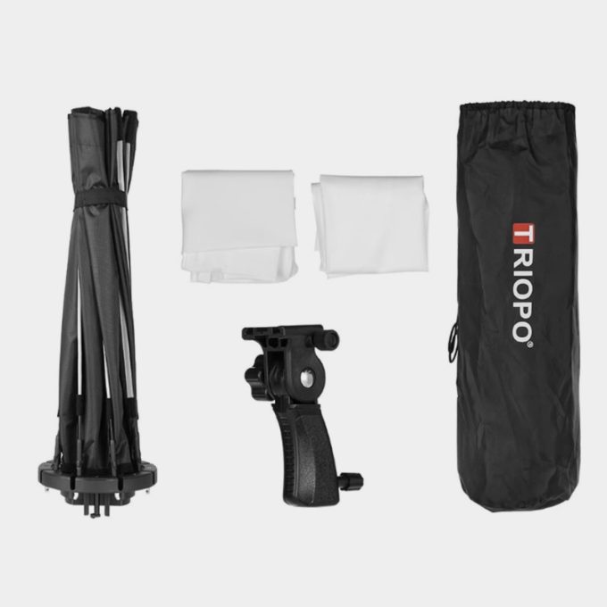 Softbox octagonal montaje Bowens Triopo K2 120cm