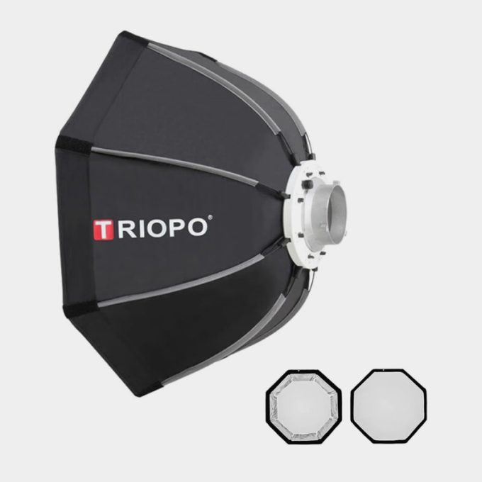 Softbox octagonal montaje Bowens Triopo K2 120cm
