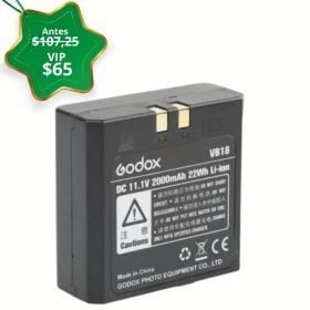SOLO VIP Batería Godox VB-18 2000mAh para Flash Godox VING V860IIC TTL