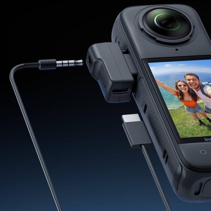 Adaptador de micrófono para Insta360 X4