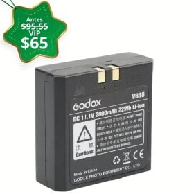 SOLO VIP Batería Godox VB-18 2000mAh para Flash Godox VING V860IIC TTL